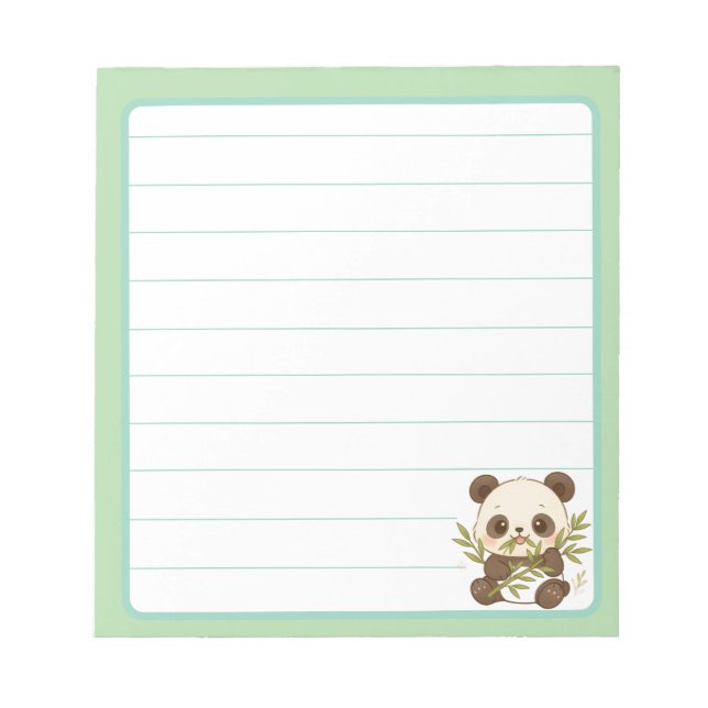 Blocs de Notas Panda Notizblock (Vorderseite)