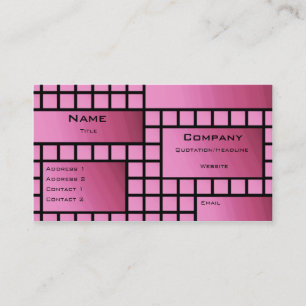 Blocs funky Carte de visite, Rose profond