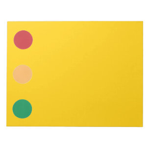 Blocs-notes de cercles de couleurs claires du