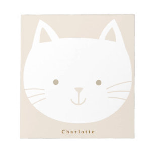 Blocs-notes personnalisés Kitty pour enfants bronz