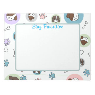 Blocs-notes personnalisés pour chiens Stay Pawsiti