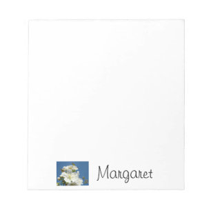 Blocs-notes personnalisés Votre Nom Fleurs de ciel
