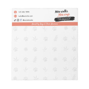 Blocs-notes pour petite entreprise de promenade de