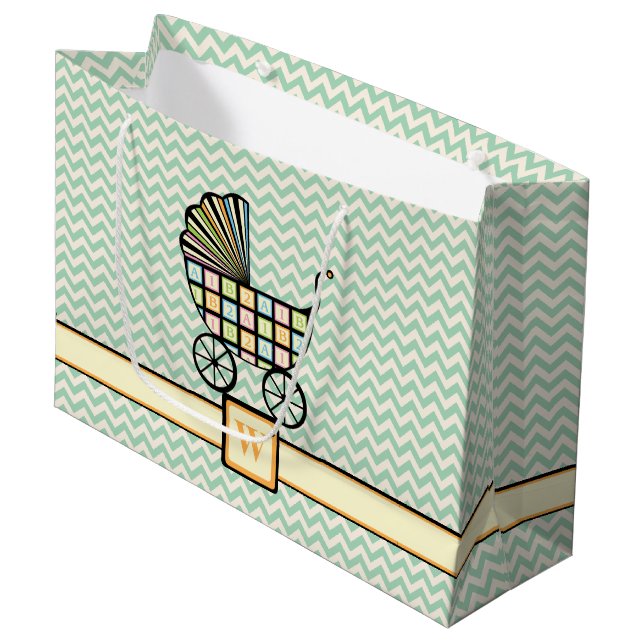 Blocs pour bébé Sac cadeau pour poussette (Devant Angle)