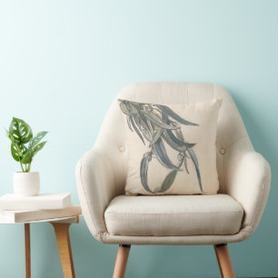 Bloeiende tak van een eucalyptus kissen