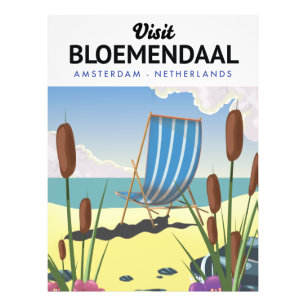 Bloemendaal Amsterdam Reiseplakat Fotodruck