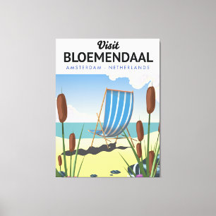 Bloemendaal Amsterdam Reiseplakat Leinwanddruck