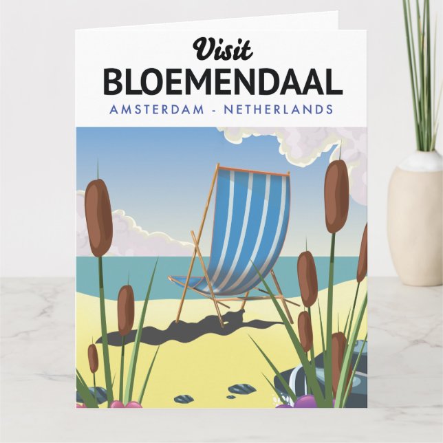 Bloemendaal Amsterdam Reiseplakat Postkarte (Vorderseite)