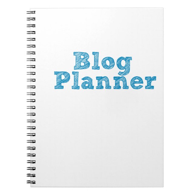 Blog-Planer-Notebook Notizblock (Vorderseite)