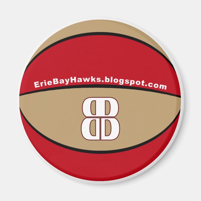 Blog Talk BayHawk Basketballmagnet Magnet (Vorne)