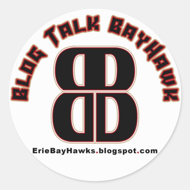 Blog Talk BayHawk White Stickers (Vorderseite)