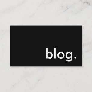 Blog. Visitenkarte