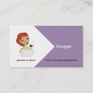 Blogger Business Cards Visitenkarte