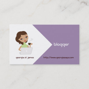 Blogger Business Cards Visitenkarte