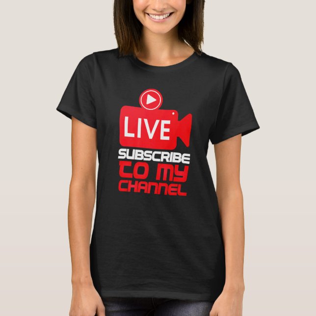 Blogger für Live-Streaming-Streamer T-Shirt (Vorderseite)