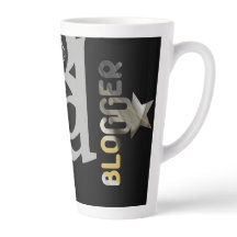 BLOGGER Latte Tasse Abstrakte Innendekoration Schw