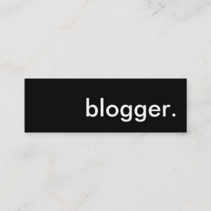 Blogger. Mini Visitenkarte