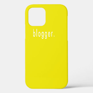 Blogger Vibranly Yellow Simple Modern Business iPhone 12 Hülle