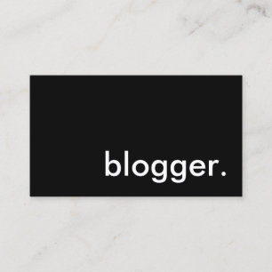 Blogger. Visitenkarte