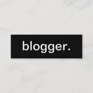 Blogger-Visitenkarte Mini Visitenkarte
