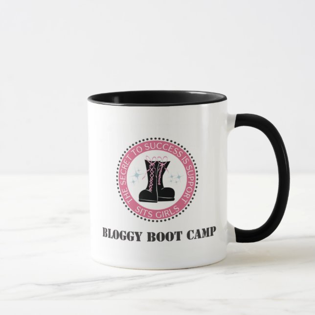 Bloggy Boot Camp Tasse (Rechts)