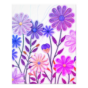 Blogs in Paper & Thread: 3D-Wildblume Fotodruck