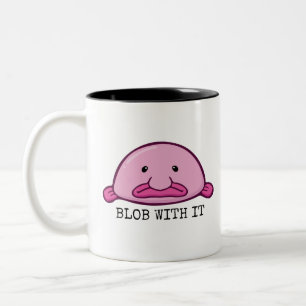 Blogs mit ihm / Blütenfisch Zweifarbige Tasse