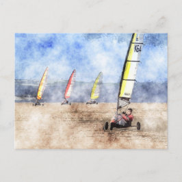 Blokart Racing Competition Postkarte