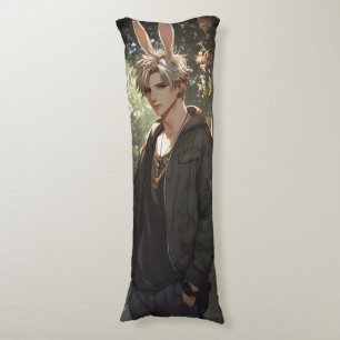 Blond Anime Bunny Boy Seitenschläferkissen