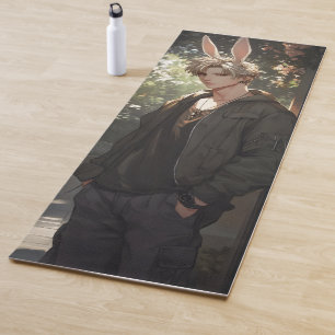 Blond Anime Bunny Boy Yogamatte