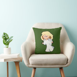 Blond Baby Angel Niedlicher Weihnachts-Cartoon Kissen