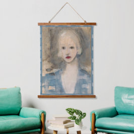 Blond Frau, Helene Schjerfbeck Wandteppich Mit Holzrahmen