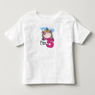 Blond Girl I bin fünf Kleinkind T-shirt