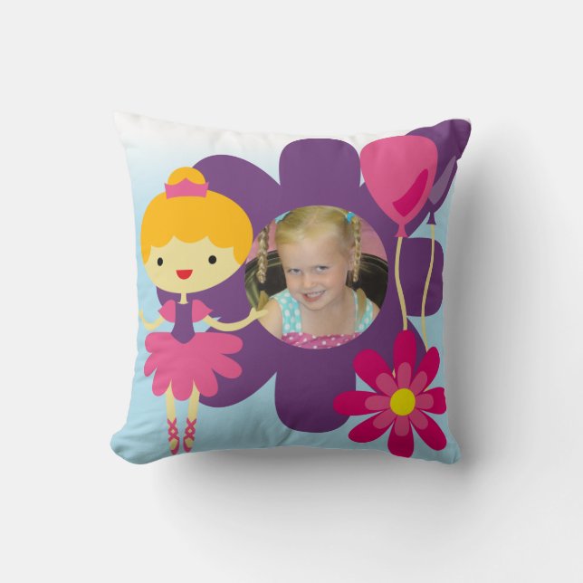 Blond Hair Ballerina Pillow Kissen (Vorderseite)