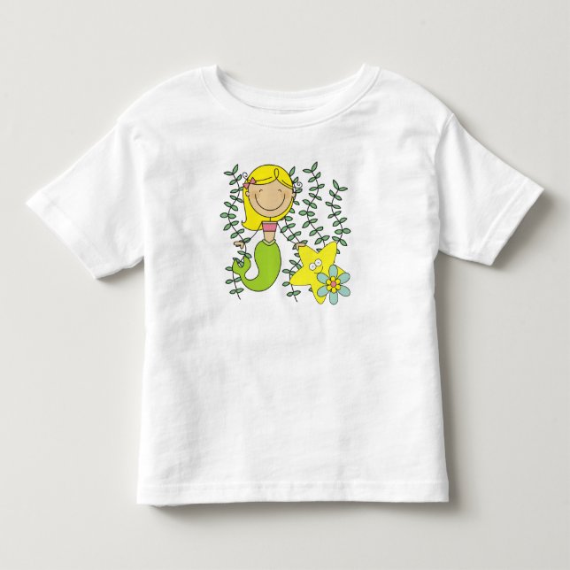 Blond Mermaid Kleinkind T-shirt (Vorderseite)