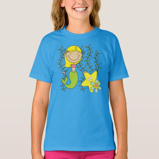 Blond Mermaid T-Shirt (Vorderseite)