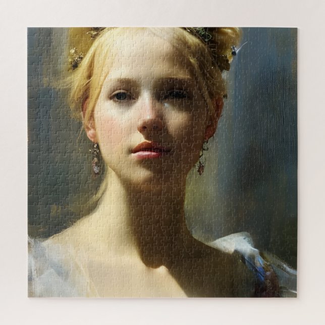 Blond Renaissance Goddess Puzzle (Vertikal)