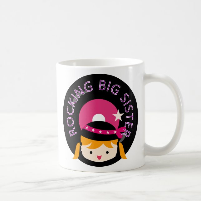 Blond Rocking Big Sister Kaffeetasse (Rechts)