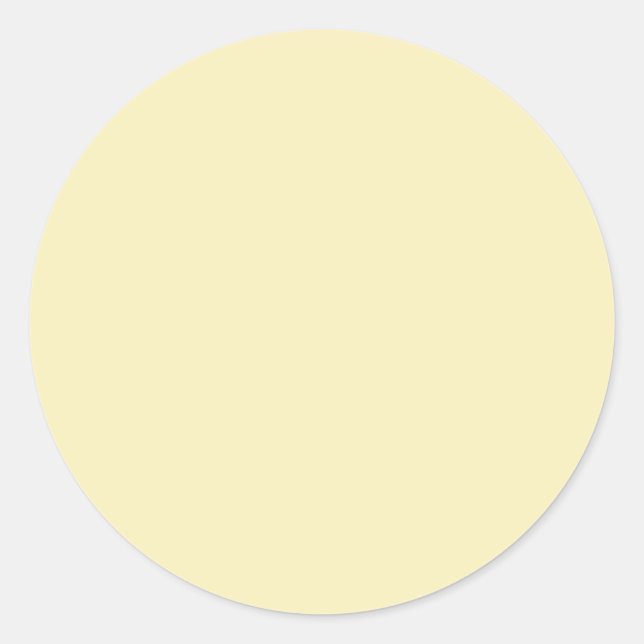 Blond Solid Color Runder Aufkleber (Vorderseite)