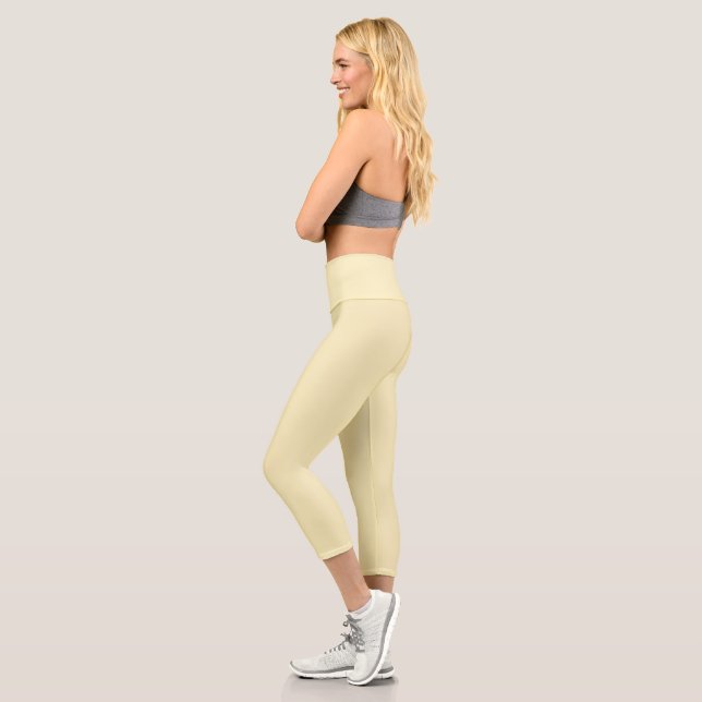 Blond (Vollfarbe) Capri Leggings (Links)