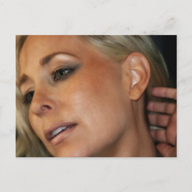 Blond Woman Postkarte (Vorderseite)