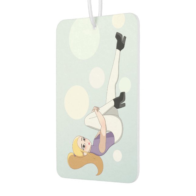 Blonde Anime Girl Autolufterfrischer (Links)