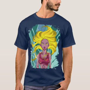 Blonde Anime Girl Japanese Otaku Kawaii Kleidung A T-Shirt