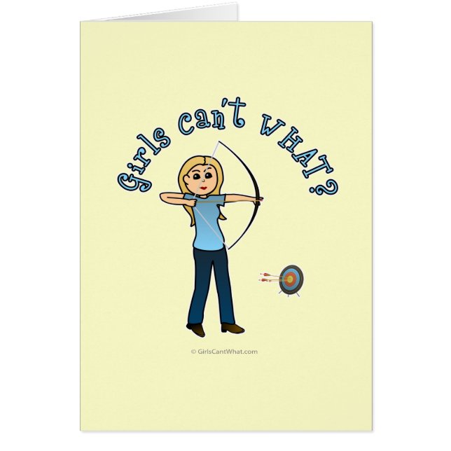 Blonde Archery in Blue (Vorne)