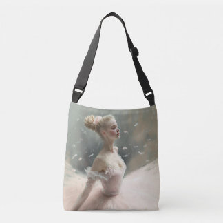 Blonde ballerina , ein Liebe Ballerina Tragetaschen Mit Langen Trägern