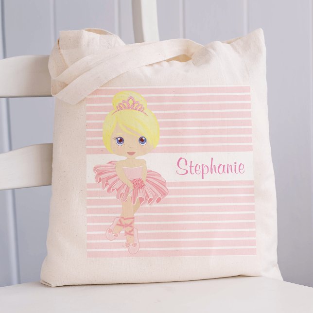 Blonde Ballerina Sac fourre-tout à deux côtés (Créateur téléchargé)
