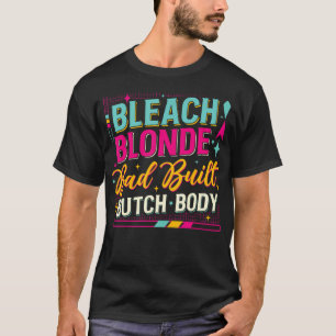 Blonde Bleach Bad Bâti Bouton Corps T-shirt