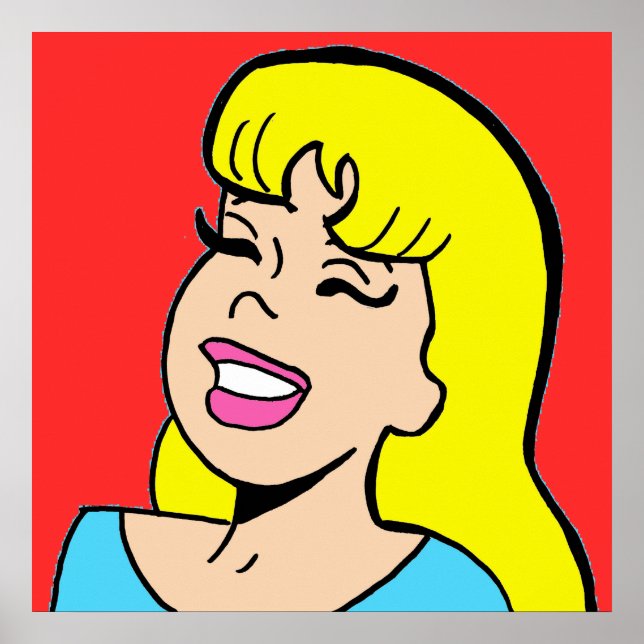 Blonde Bombshell Bande dessinée Poster (Devant)