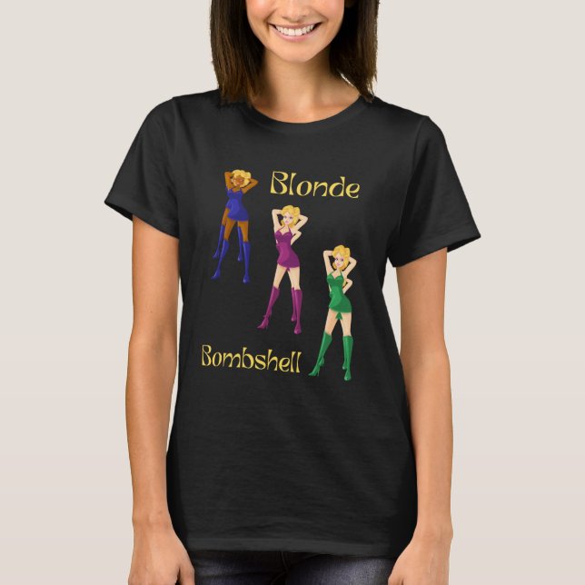 Blonde Bombshell Tshirt (Vorderseite)