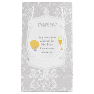 Blonde Boy First Communion Damask Kleine Geschenktüte
